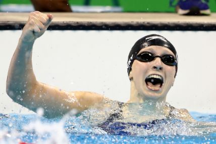 Katie Ledecky sets record for the U.S. Olympic Trials.